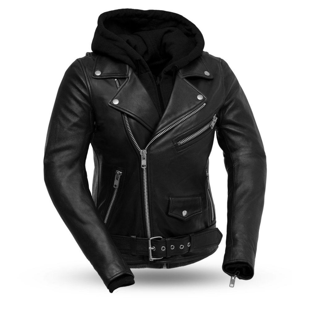 RYMAN - WOMEN'S MOTORCYCLE LEATHER JACKET